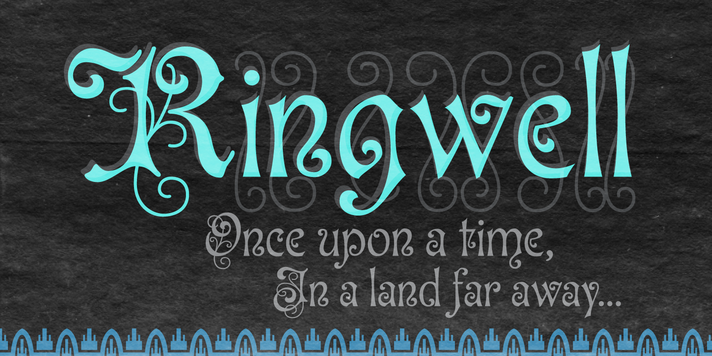 Beispiel einer P22 Ringwell-Schriftart